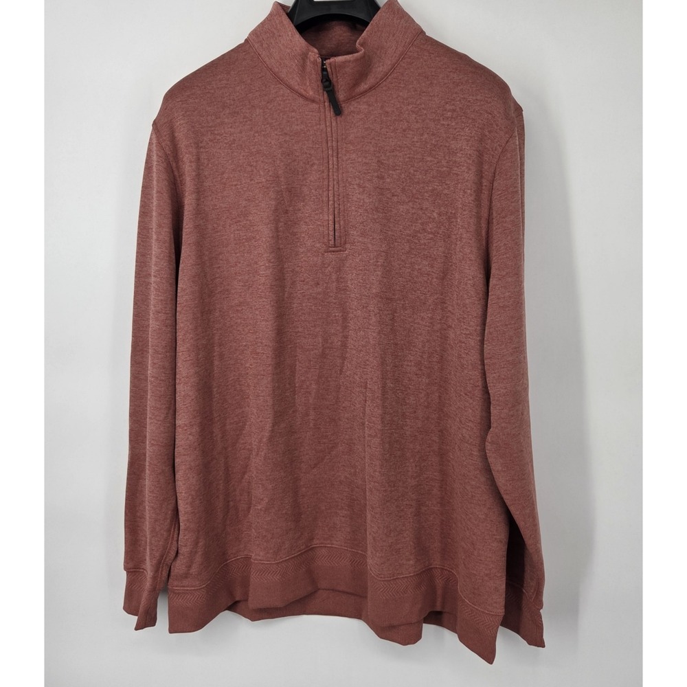 Nike Sweater Mens 1/4 Zip Pullover Golf XXL 2XL Burnt Orange Long Sleeve NWOT